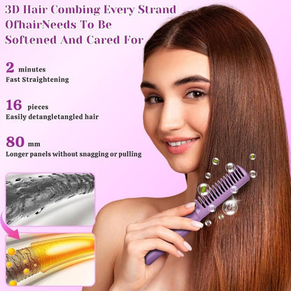 Meneflix Cordless Mini Hair Straightener | Rechargeable Hot Comb