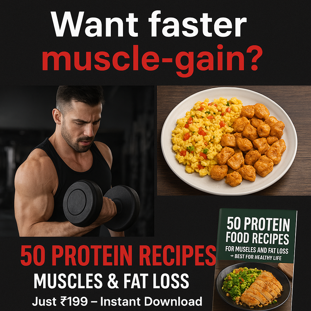 Fit & Delicious: 50 High-Protein Indian Recipes for Every Meal (E-Book)